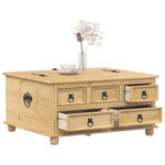 VIDAXL Boîte de rangement  90x78x45 cm bois de pin massif