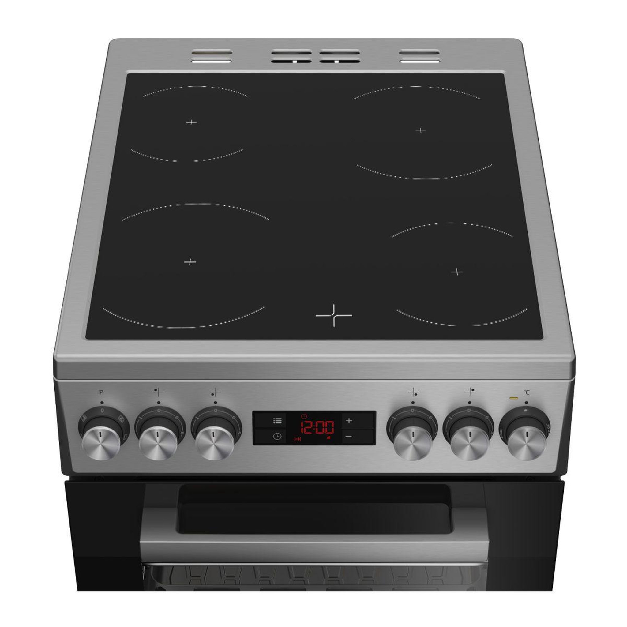 Voir la diapositive 5 : Beko Cuisinière vitrocéramique fse57300gx