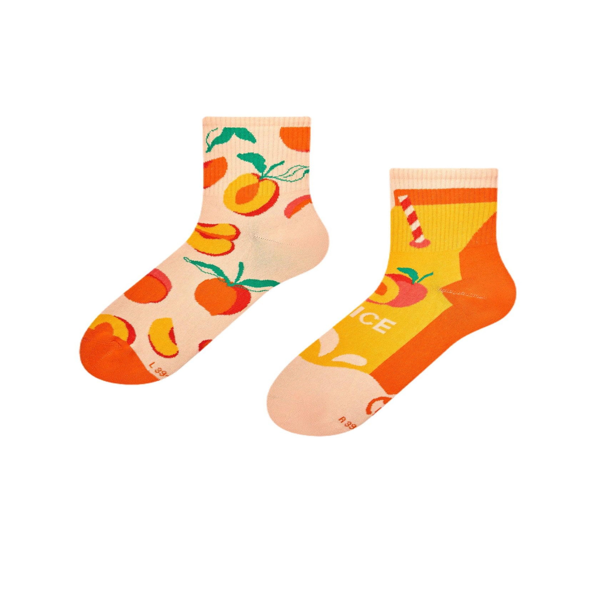 Voir la diapositive 2 : DEDOLES Chaussettes courtes jus de pêche
