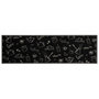 Voir la diapositive 2 : VIDAXL Tapis de cuisine lavable imprime Morning noir 45x150 cm velours