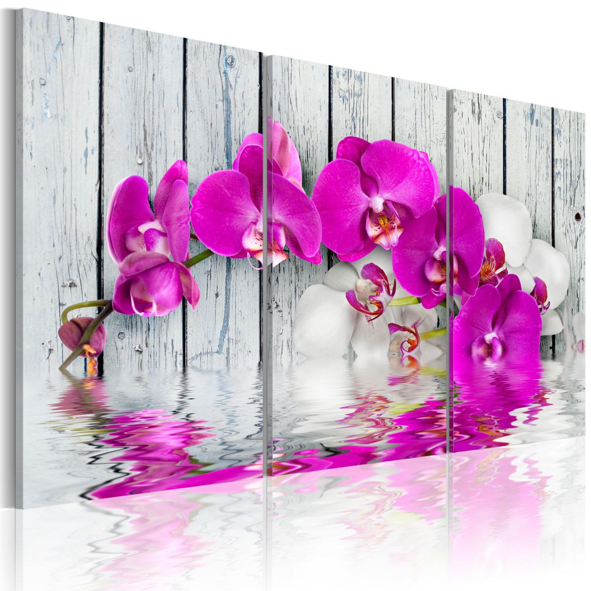 Paris Prix Tableau imprimé 3 panneaux  harmony : orchid. Coloris disponibles : Multicolore