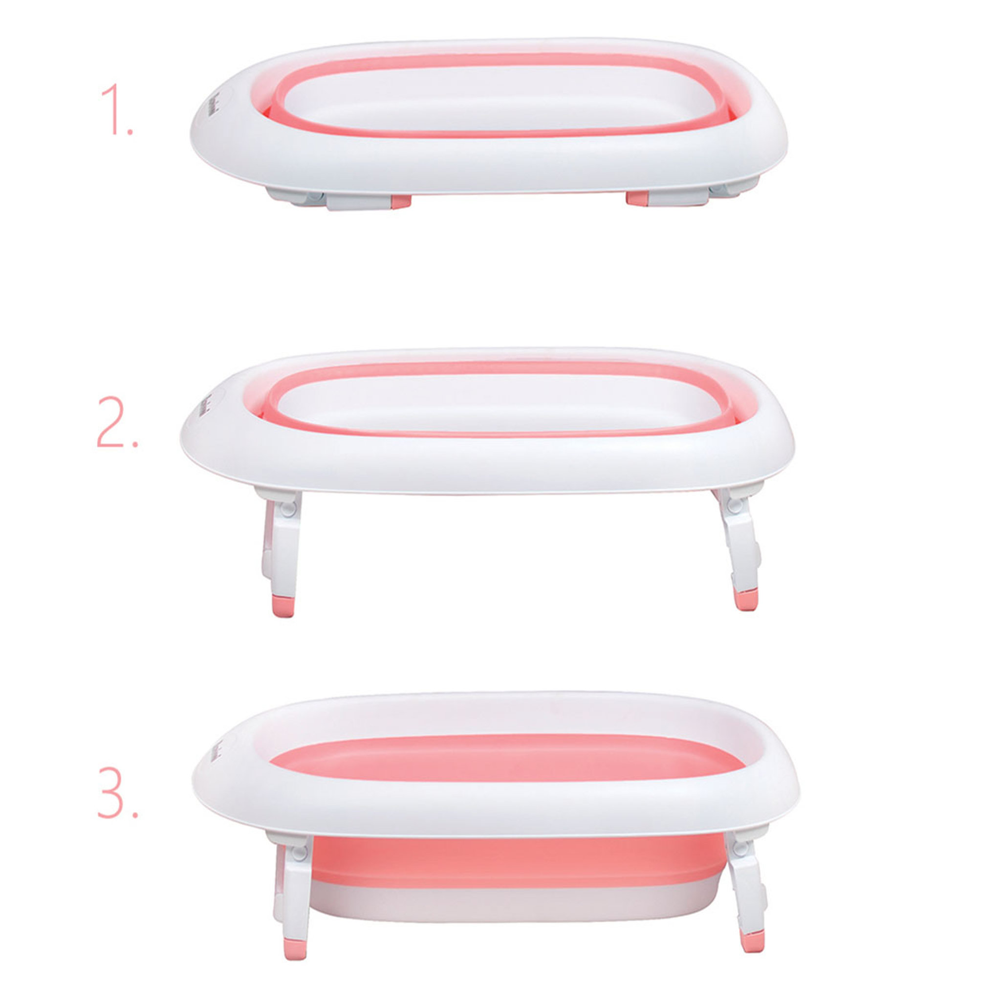 Voir la diapositive 3 : BANINNI Baignoire bébé compacte et design Tino