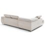 Voir la diapositive 4 : LISA DESIGN Zaria - canapé d'angle gauche 5 places convertible avec coffre et têtières en velours côtelé grosses côtes
