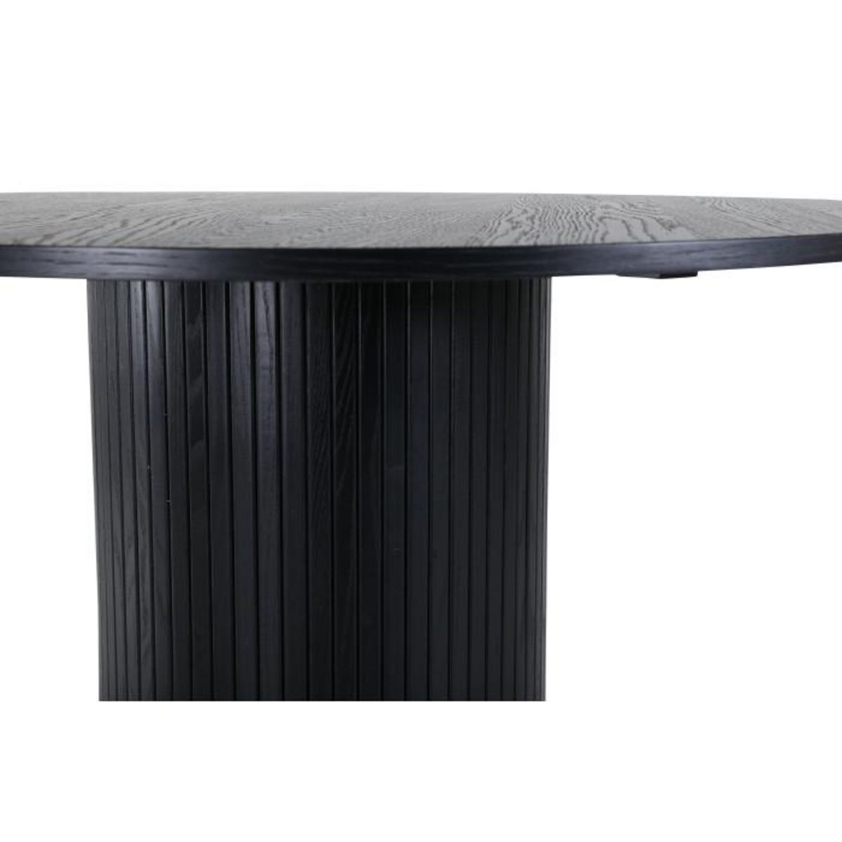 Paris Prix Table à Manger Ronde  Bianca  110cm Noir