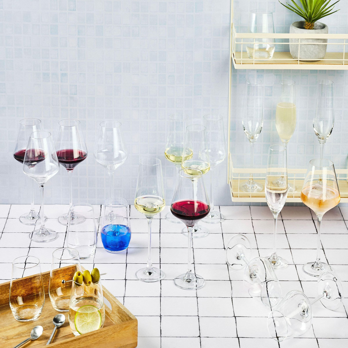 BJORN Set de verres complet LAGOM - 24 pièces