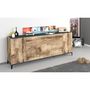 Voir la diapositive 5 : Buffet moderne 5 portes 1 abbatant L200cm BARI