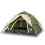 Voir la diapositive 2 : VIDAXL Tente de camping a dome 5 personnes vert liberation rapide