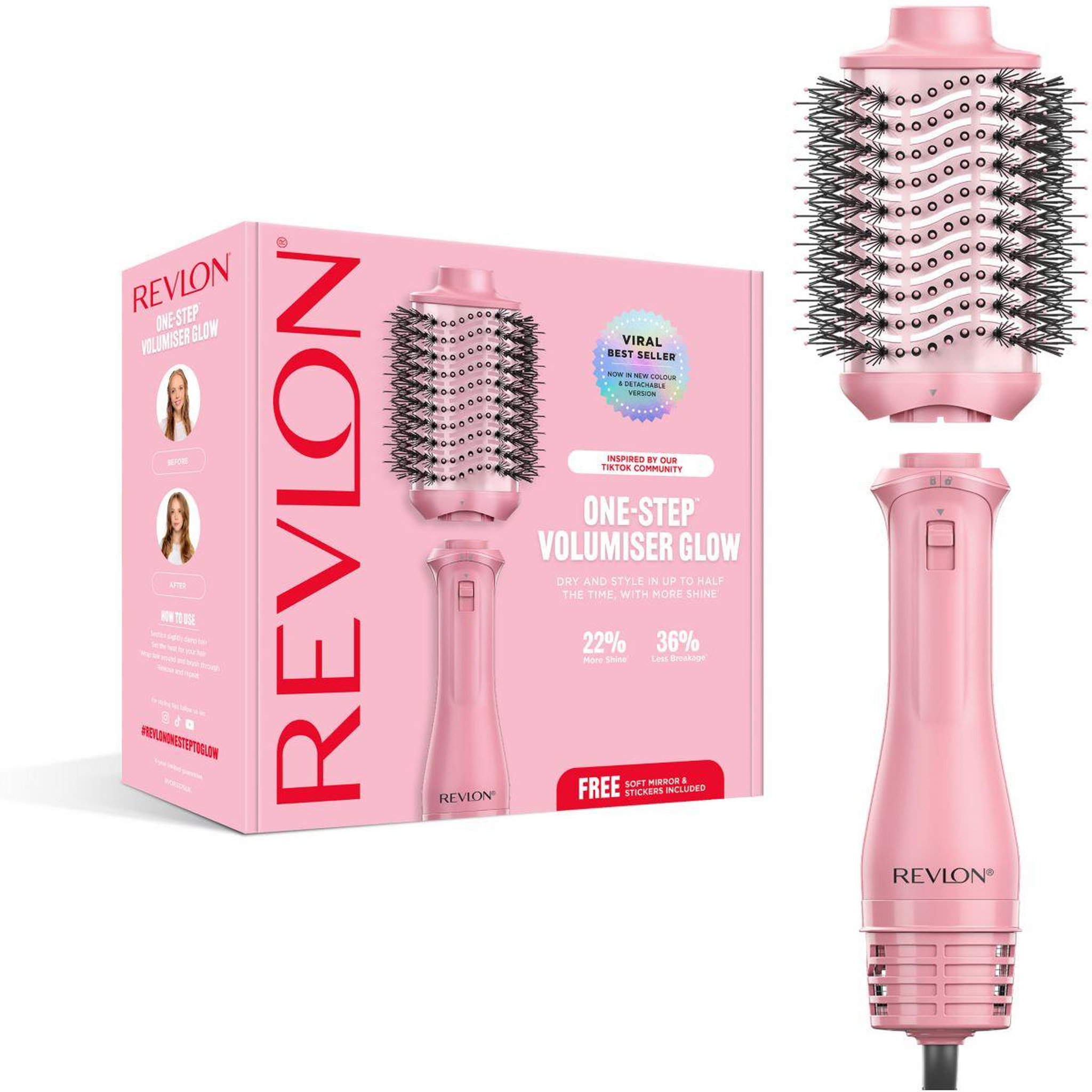 Revlon Brosse soufflante one-step volumiser glow rvdr5375e