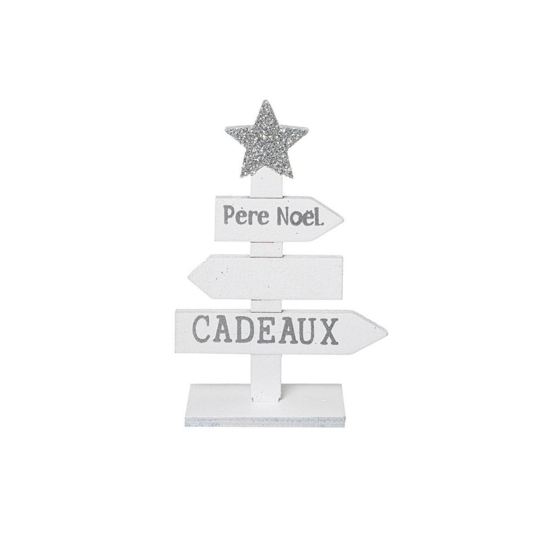 FEERIC LIGHT & CHRISTMAS Lot de 6 cavaliers de table  colorama  blanc