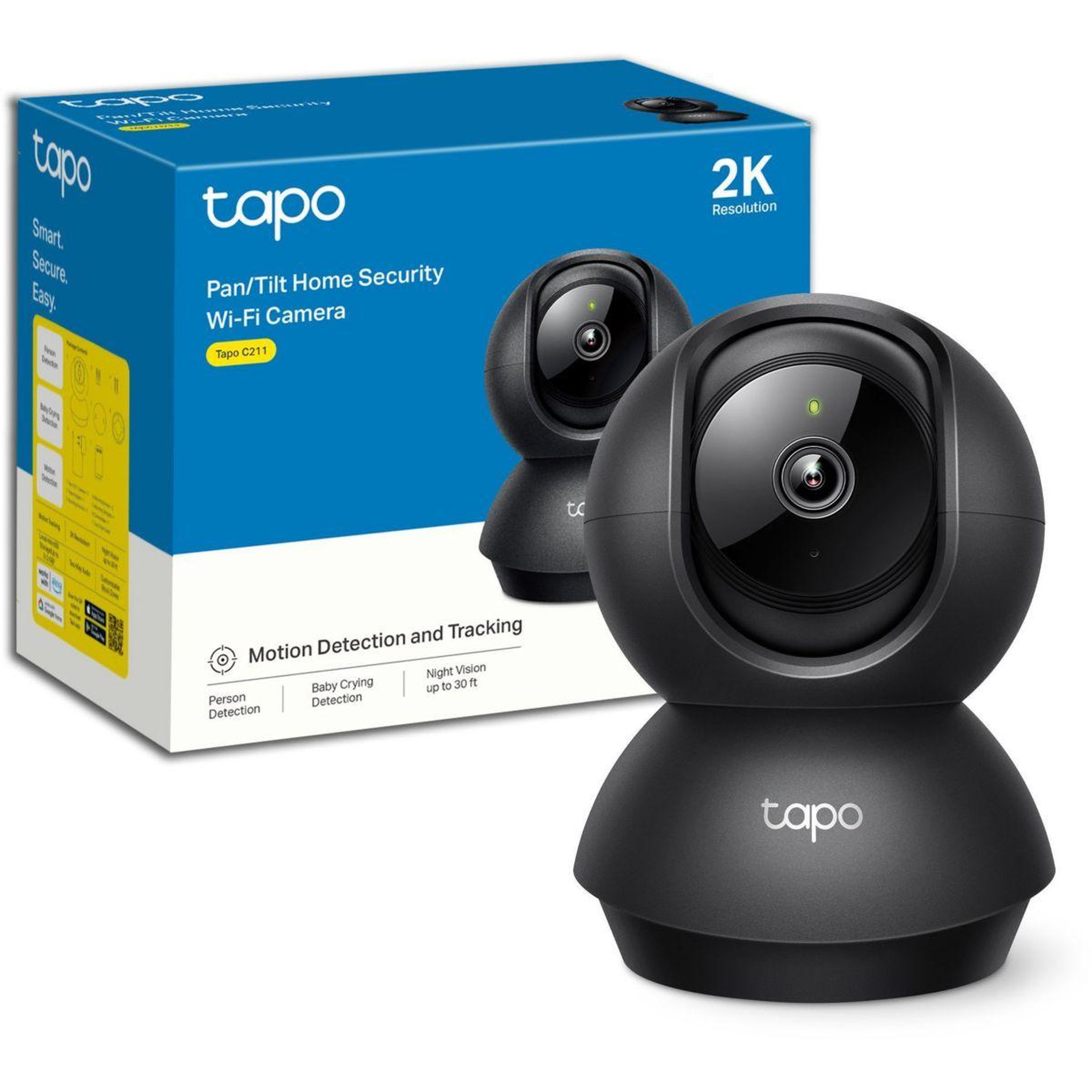 Voir la diapositive 3 : TP-LINK Caméra de surveillance Tapo C211 2K