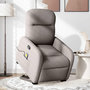 Voir la diapositive 2 : VIDAXL Fauteuil inclinable de massage Taupe Tissu