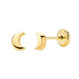 Voir la diapositive 1 : L'ATELIER D'AZUR Boucles d'Oreilles  Or 18 Carats 750/000  Jaune - Lunes