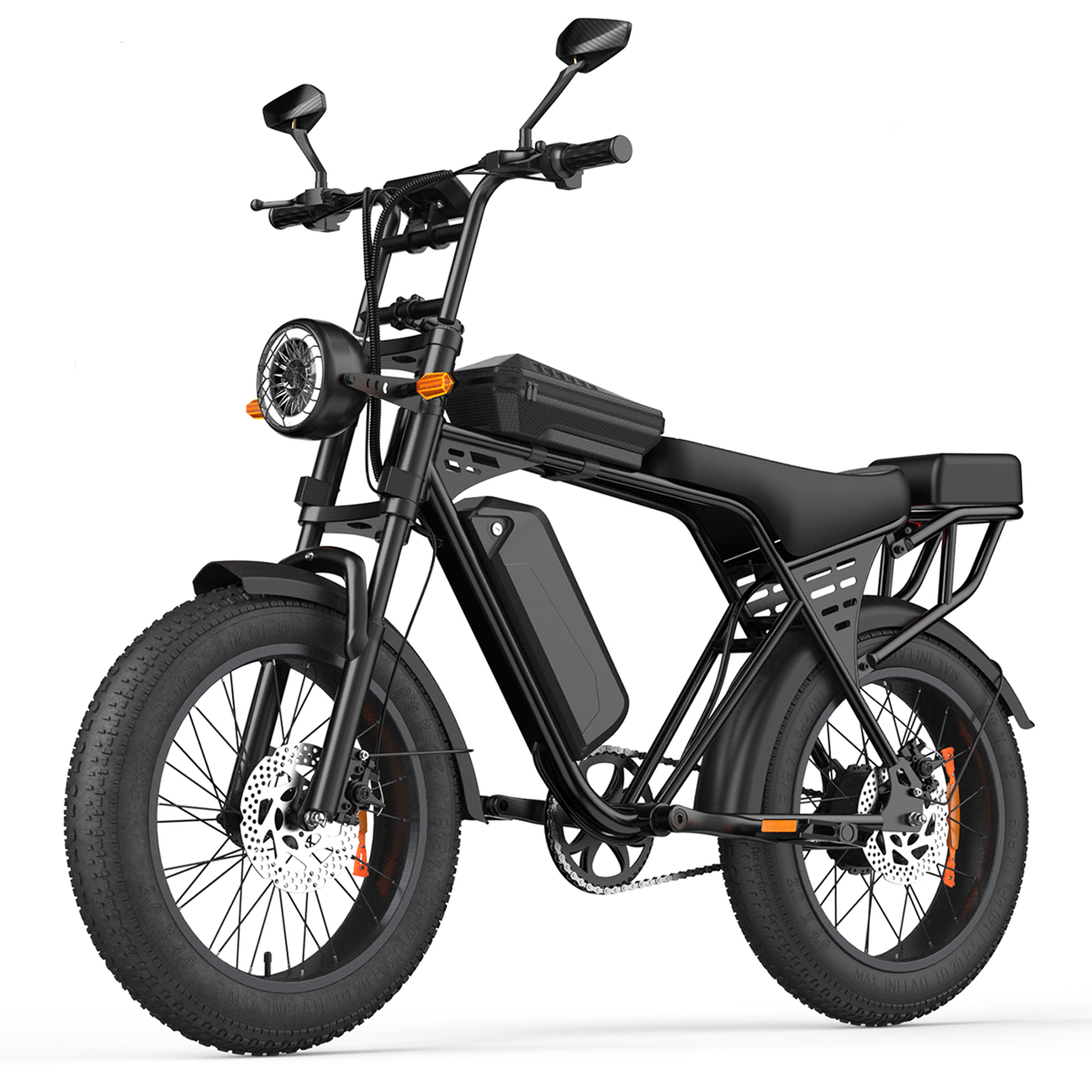 AAIRSK Vélo électrique 20  aairsk x5 fat bike – batterie amovible 48 v 250 w 15 ah, noir