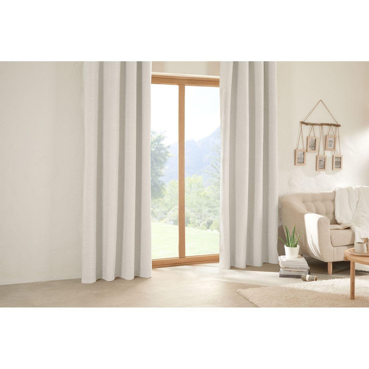 ATMOSPHERA Rideau effet bouclette isolant et occultant SOANA