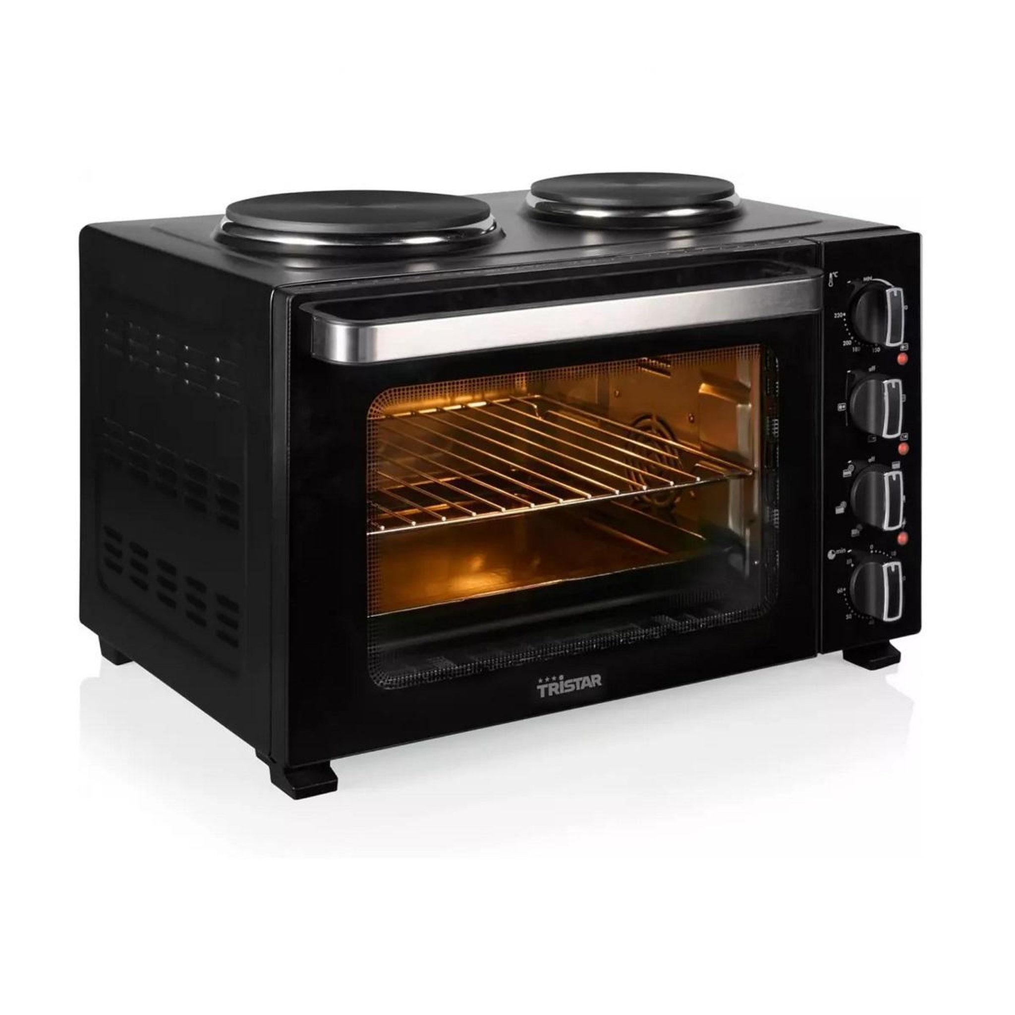Voir la diapositive 2 : TRISTAR Four grill 35l 3200w avec plaques électriques - OV-3670