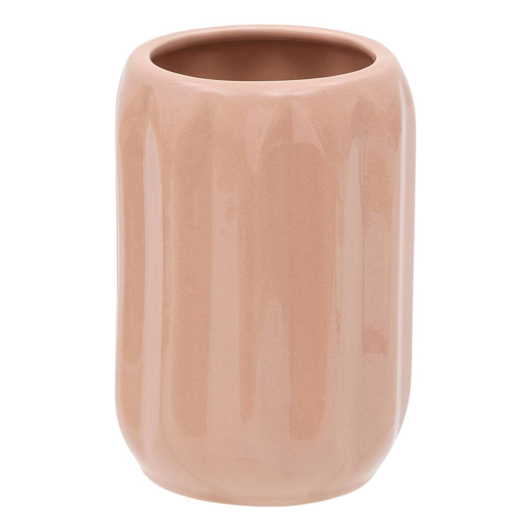 FIVE Pot à brosse à dents en grès  suny colorama  12cm rose blush