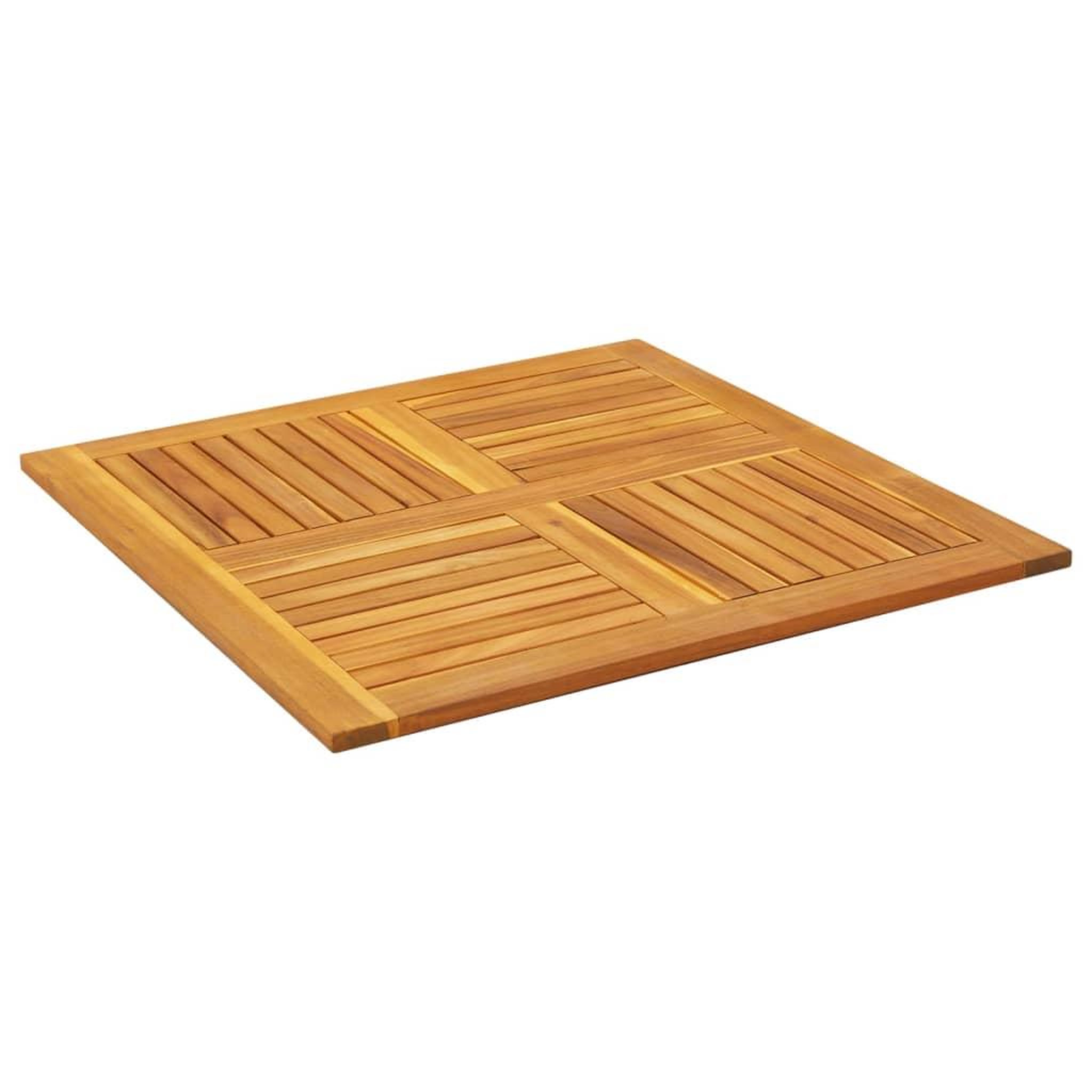 Voir la diapositive 4 : VIDAXL Dessus de table 90x90x2,2 cm carre bois massif d'acacia