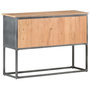 Voir la diapositive 4 : VIDAXL Buffet Gris 100x30x70 cm Bois d'acacia massif