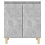 Voir la diapositive 5 : VIDAXL Buffet avec pieds en bois Gris beton bois d'ingenierie