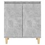 Voir la diapositive 5 : VIDAXL Buffet avec pieds en bois Gris beton bois d'ingenierie