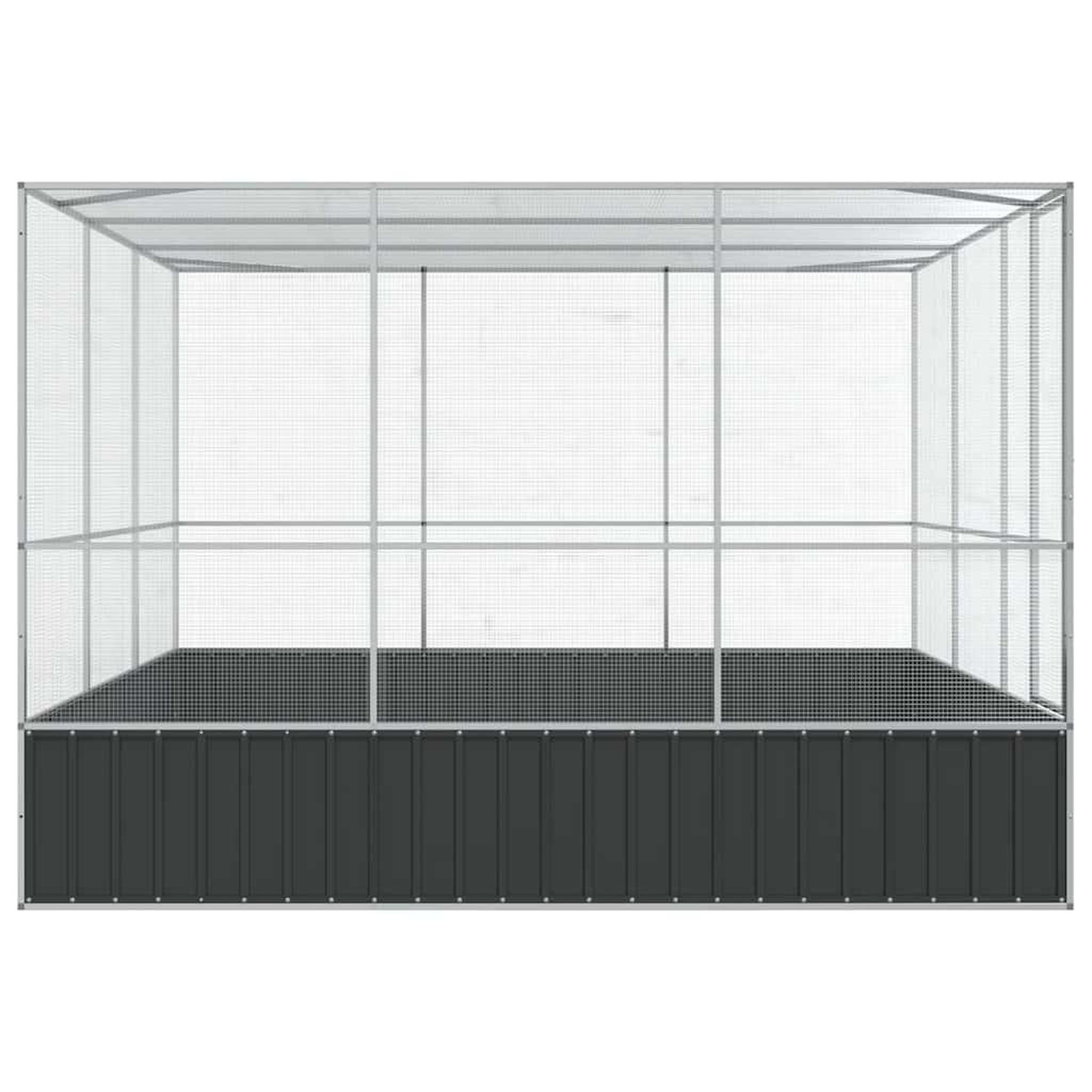 Voir la diapositive 5 : VIDAXL Voliere argente 311x307x212 cm acier