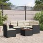 Voir la diapositive 1 : VIDAXL Salon de jardin 6 pcs avec coussins noir resine tressee