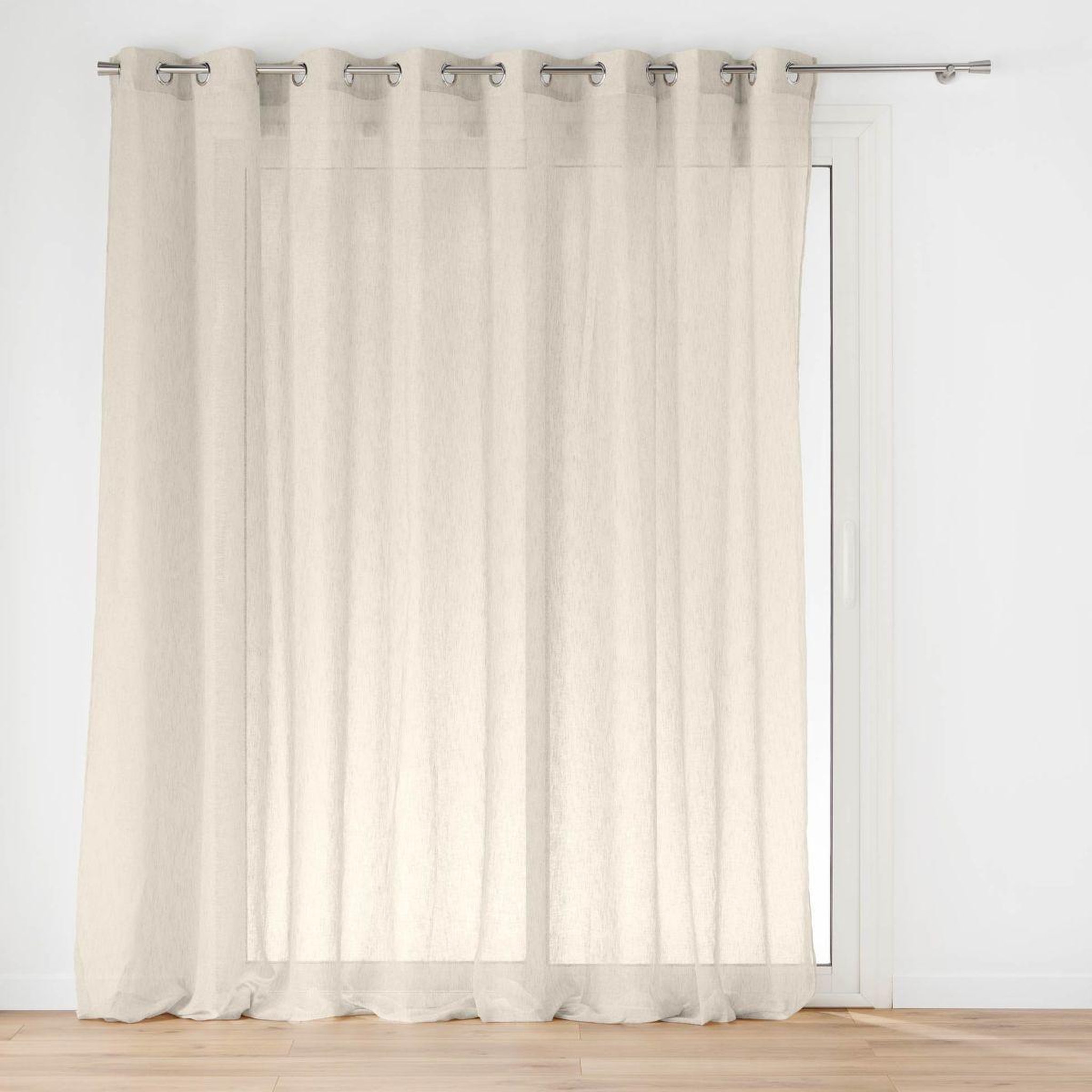 Douceur d'Intérieur Rideau voilage à œillets  carlin  300x240cm lin
