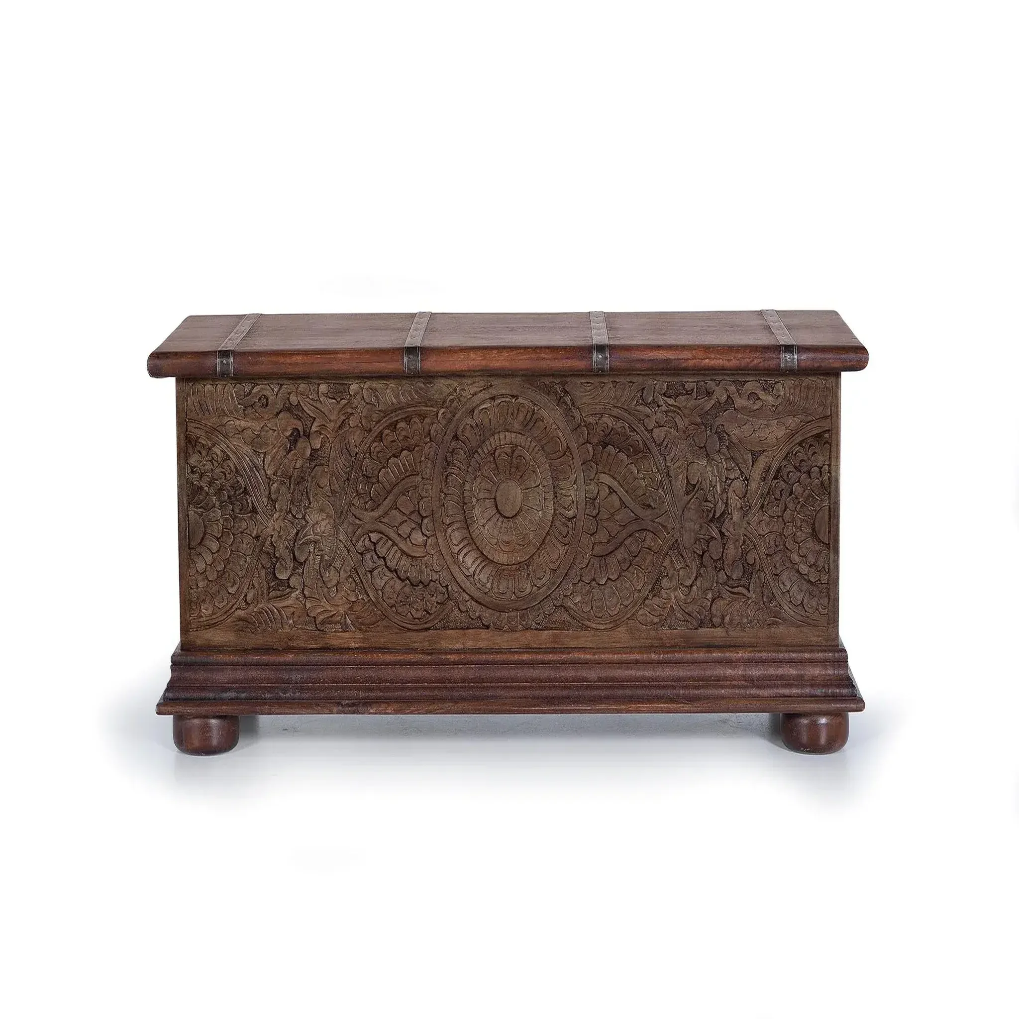 GINER Y COLOMER SL Coffre en bois de manguier 116 cm style rustique ethnique