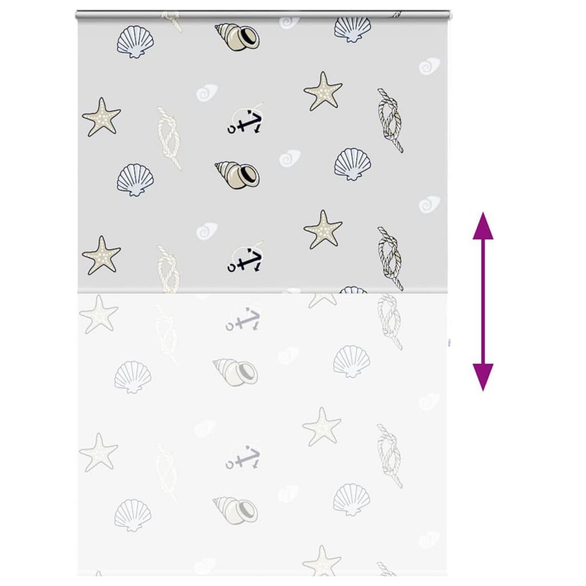 VIDAXL Store enrouleur de douche avec cassette largeur du tissu 156 cm