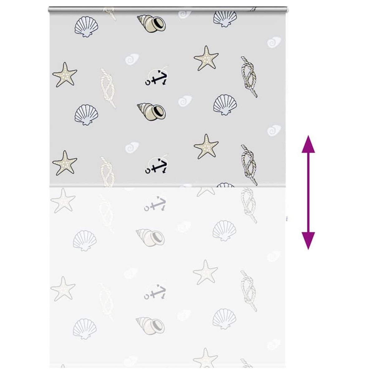 VIDAXL Store enrouleur de douche avec cassette largeur du tissu 156 cm