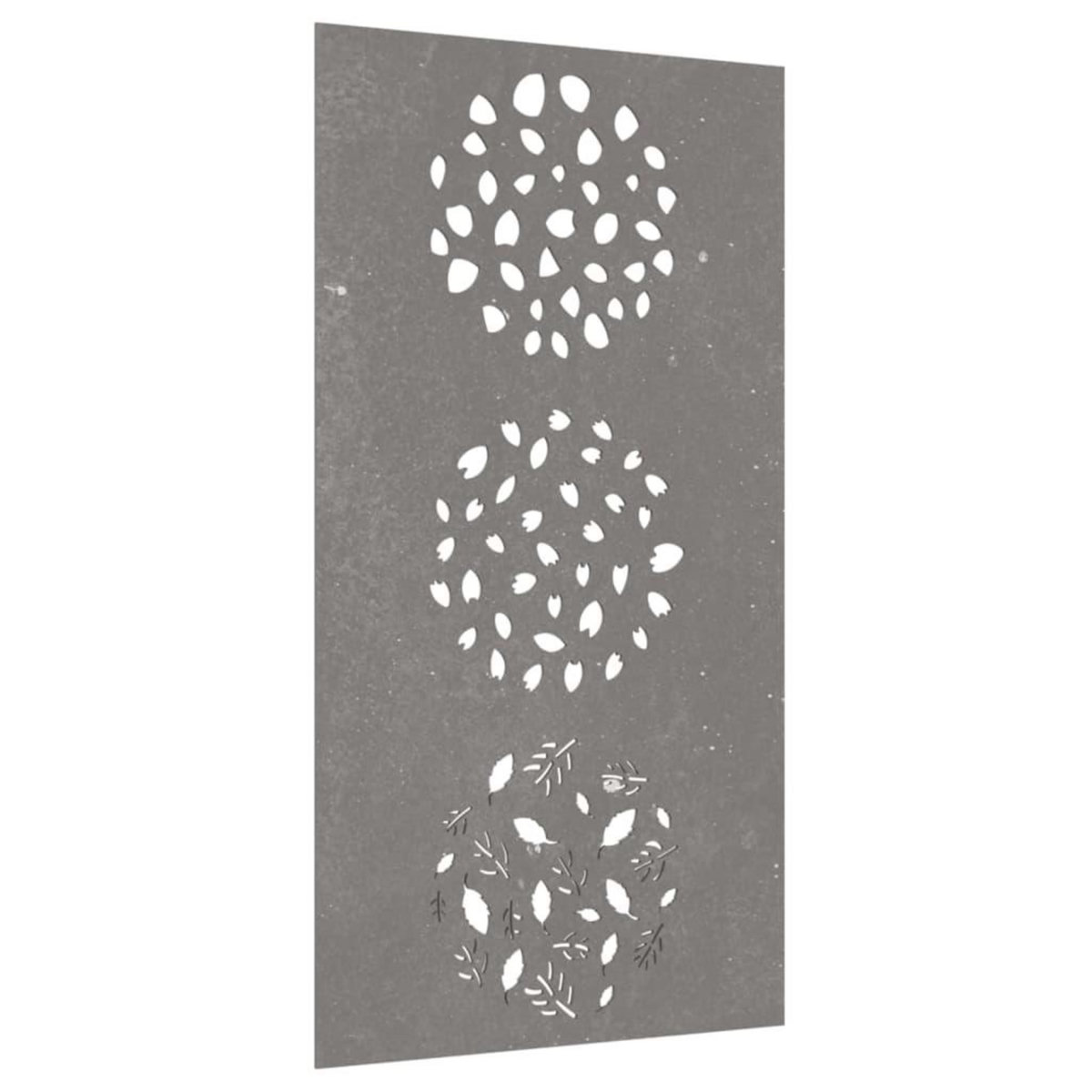 VIDAXL Decoration murale jardin 105x55 cm acier corten design feuille