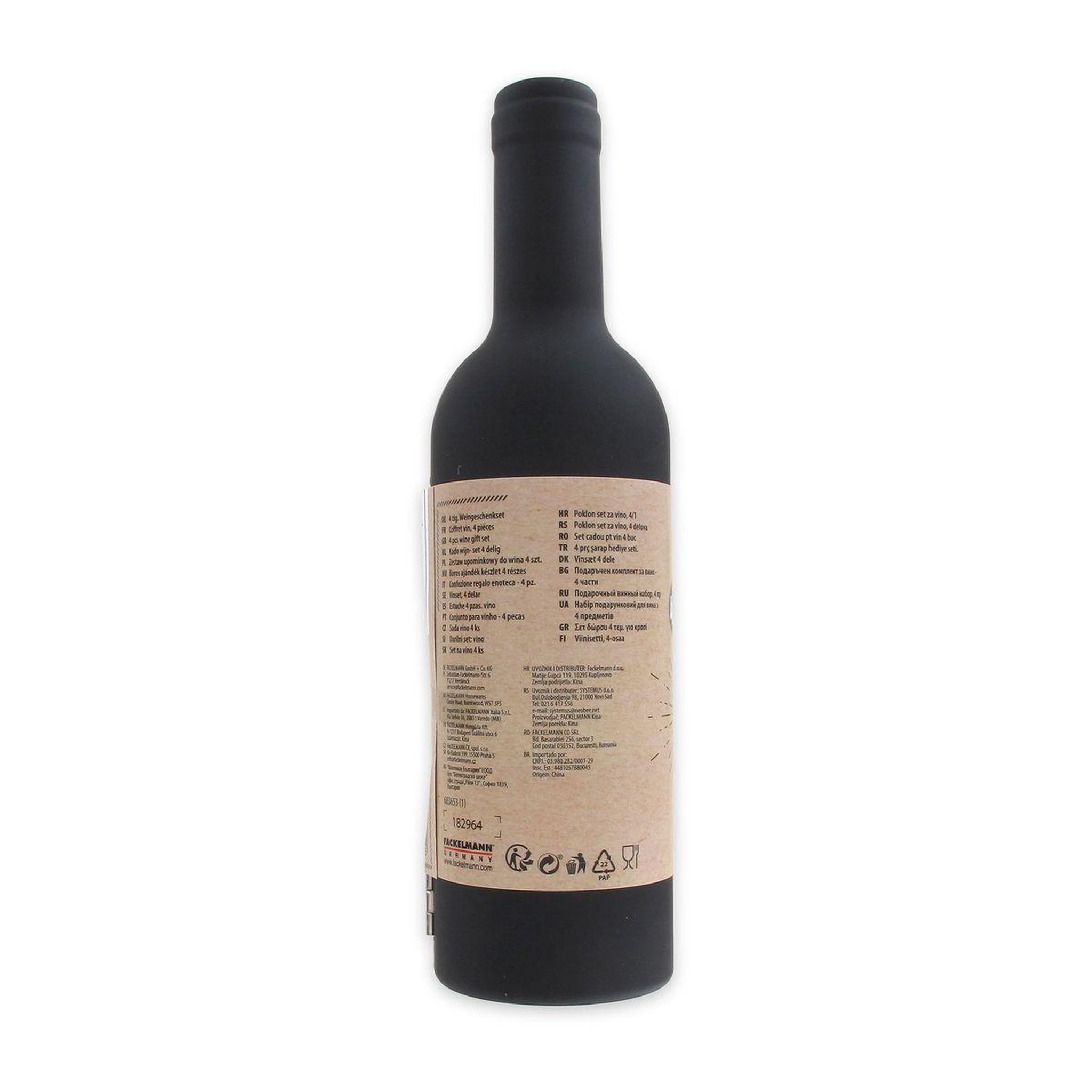 Voir la diapositive 6 : Fackelmann Coffret cadeau pour bouteille de vin fackelmann
