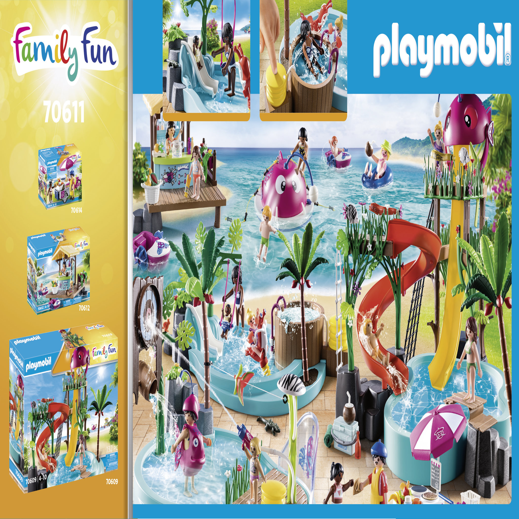 Voir la diapositive 4 : PLAYMOBIL 70611 - Family Fun Pataugeoire