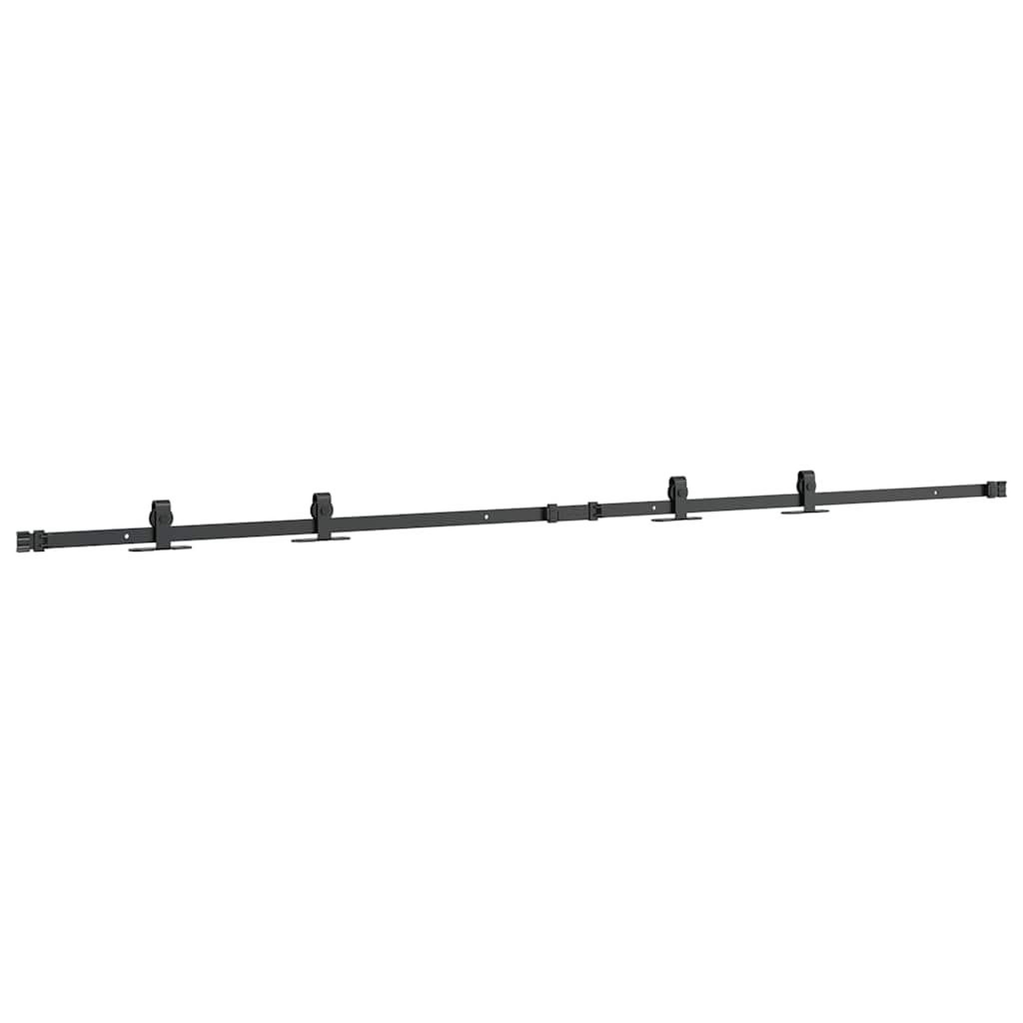 Voir la diapositive 5 : VIDAXL Kit de porte d'armoire coulissante 200 cm acier au carbone