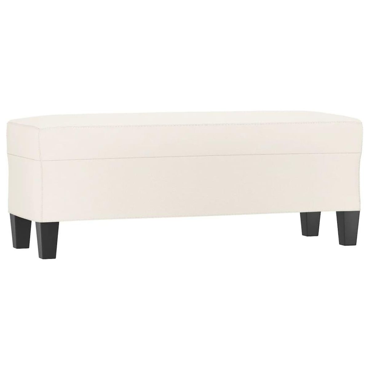 VIDAXL Banc Creme 100x35x41 cm Similicuir