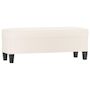 Voir la diapositive 2 : VIDAXL Banc Creme 100x35x41 cm Similicuir