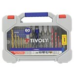 TIVOLY Mallette mixte 60 pièces TIVOLY pour perceuse et visseuse