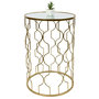 Voir la diapositive 4 : Paris Prix Lot de 2 Tables d'Appoint Gigognes  Dubai  55cm Or