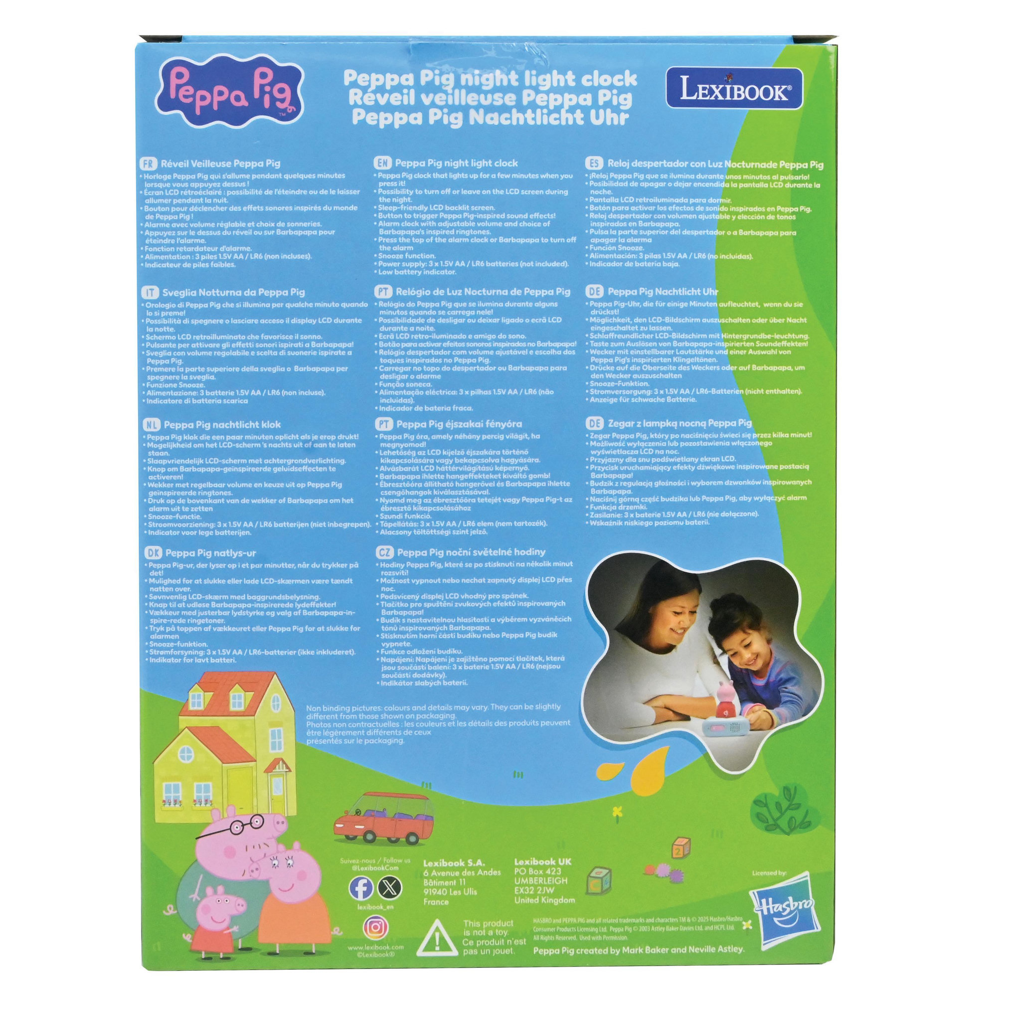 Voir la diapositive 3 : Lexibook Réveil avec veilleuse Peppa Pig en 3D