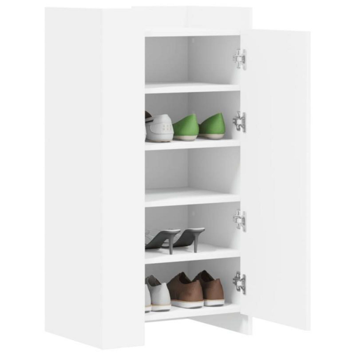 VIDAXL Armoire à chaussures blanc 52x37,5x100 cm bois d ingénierie