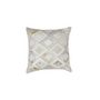 Voir la diapositive 2 : Paris Prix Coussin Déco en Cuir  Spark I  45x45cm Ivoire & Or
