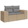 Voir la diapositive 5 : VIDAXL Salon de jardin avec coussins 8 pcs beige resine tressee