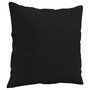 Voir la diapositive 5 : VIDAXL Ensemble de canapes 2 pcs avec coussins Noir Tissu microfibre