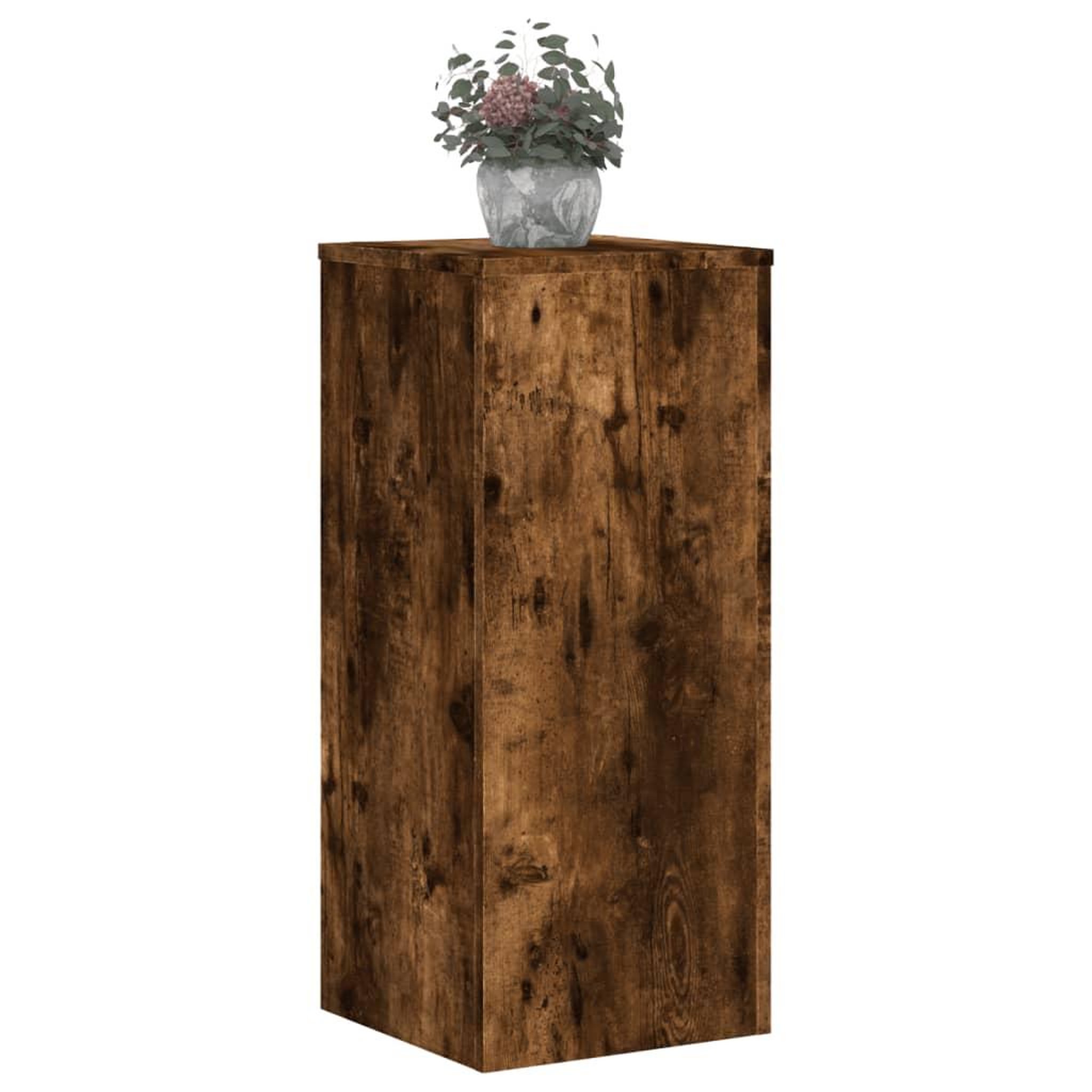 Voir la diapositive 3 : VIDAXL Supports pour plantes 2 pcs chene fume bois d'ingenierie