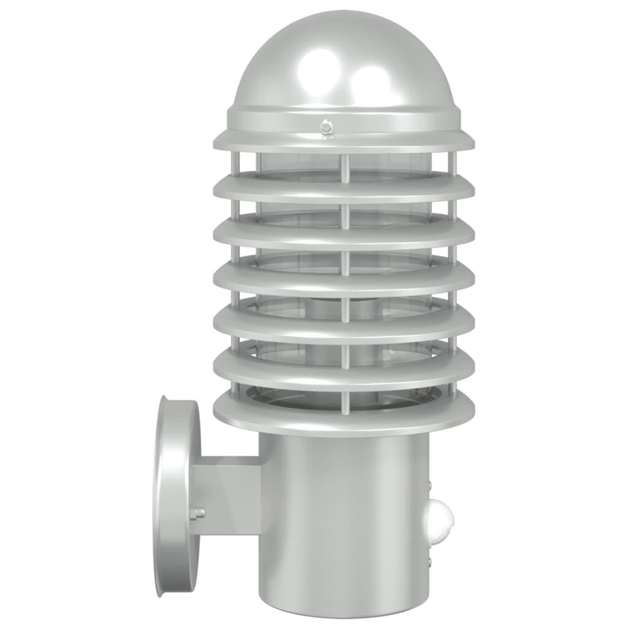 Voir la diapositive 5 : VIDAXL Applique murale d'exterieur et capteur argente acier inoxydable