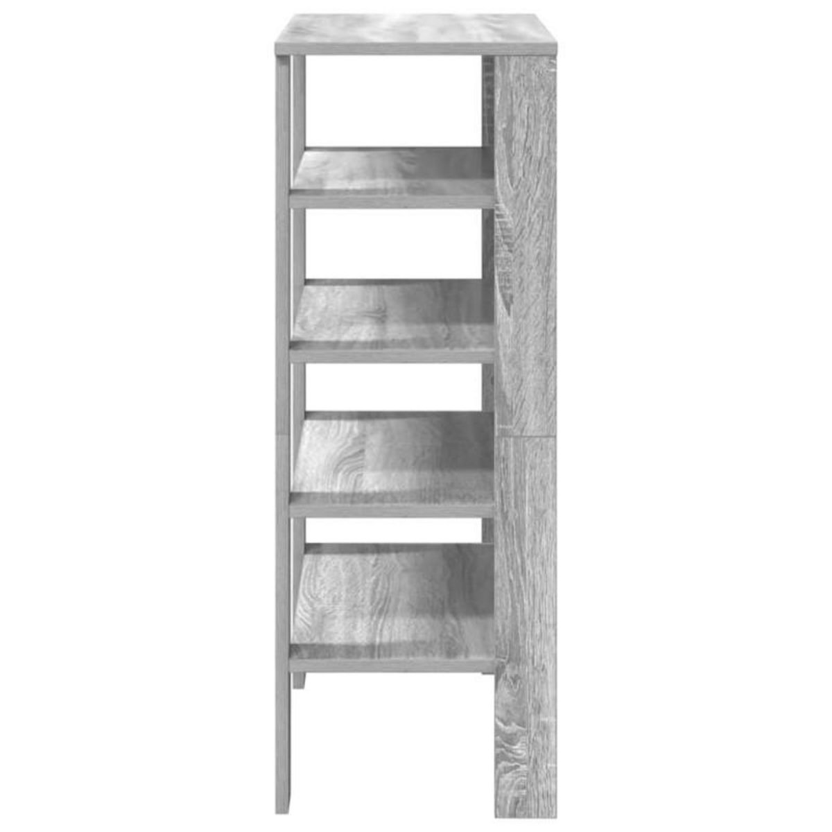 VIDAXL Étagère à chaussures sonoma gris 61x32x87,5 cm bois ingénierie