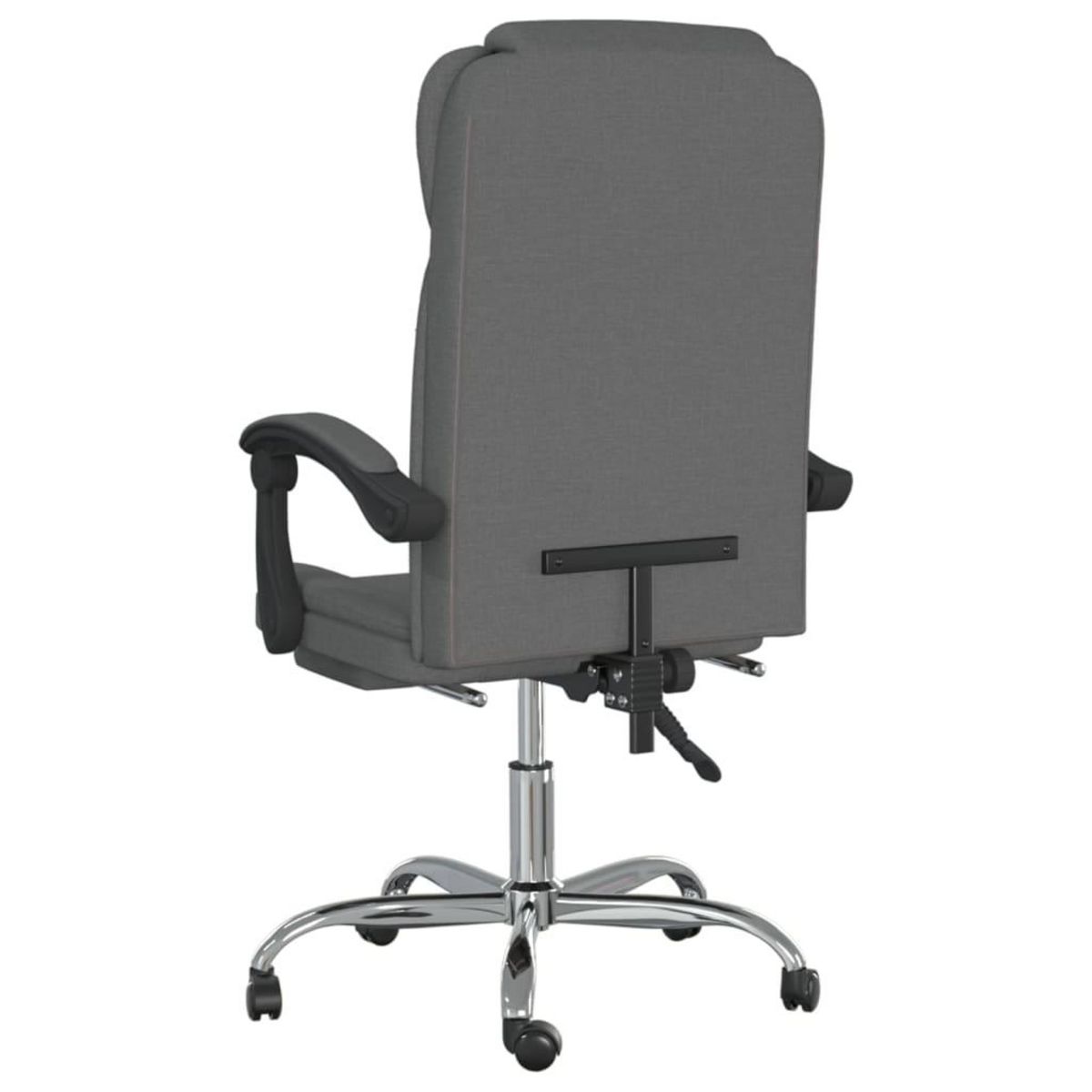 VIDAXL Fauteuil inclinable de bureau Gris fonce Tissu