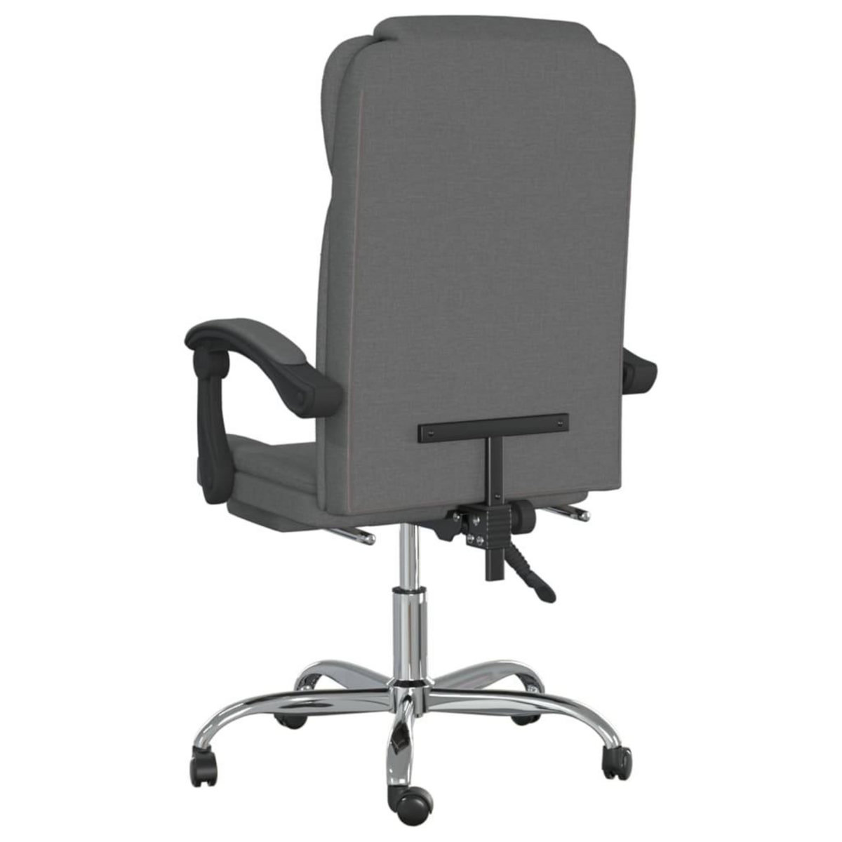 VIDAXL Fauteuil inclinable de bureau Gris fonce Tissu