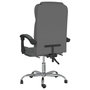 Voir la diapositive 5 : VIDAXL Fauteuil inclinable de bureau Gris fonce Tissu
