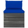 Voir la diapositive 4 : VIDAXL Salon palette de jardin 2 pcs avec coussins Bois de pin massif